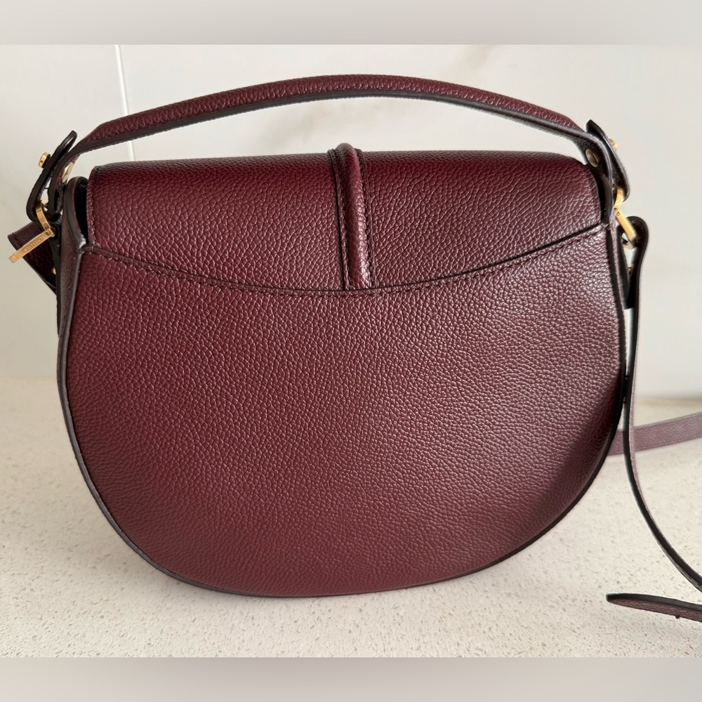 DeMellier Siena Leather Saddle Crossbody Bag - Picture 7 of 11
